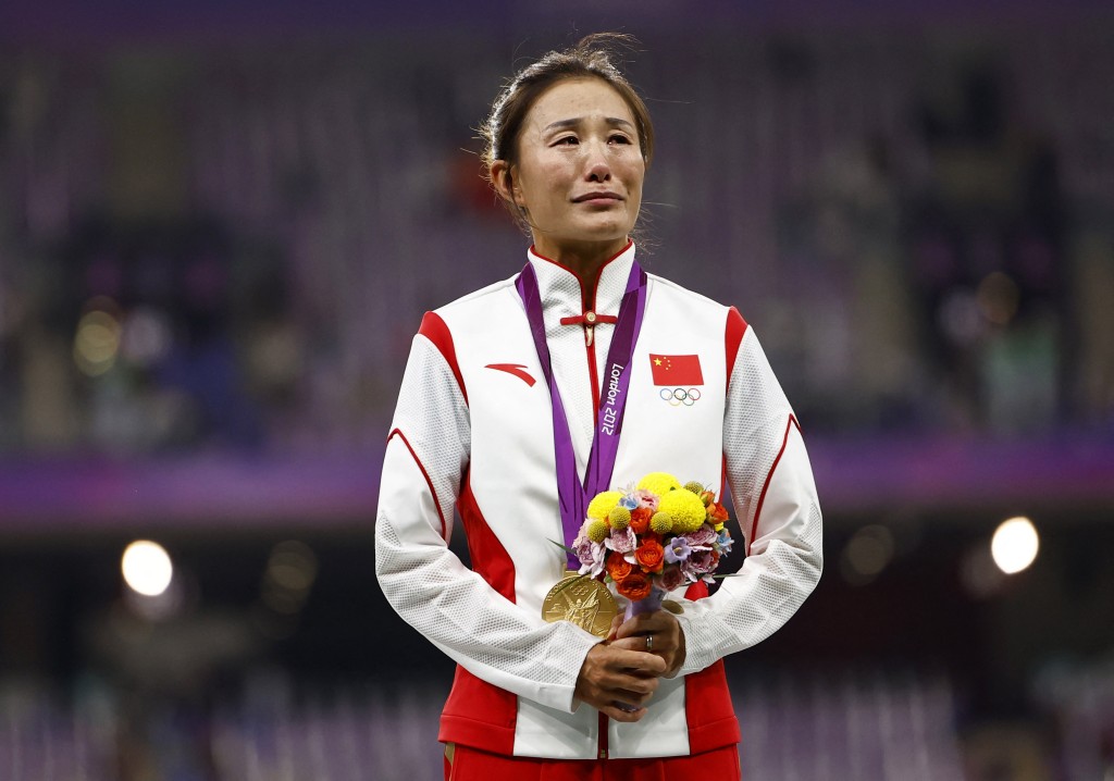 因為前列選手用禁藥，切陽什姐遞補得到倫敦奧運金牌。 Reuters