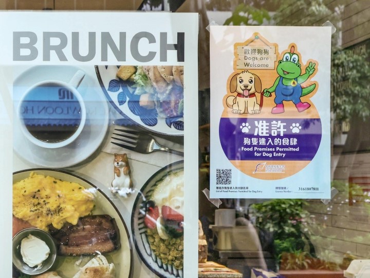 狗隻入食肆新規例7月9日起生效,惟實施後社會爭論不斷。 狗隻入食肆新規例7月9日起生效,惟實施後社會爭論不斷。