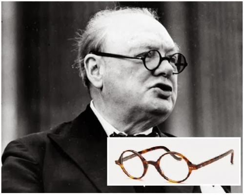 邱吉爾晚年時期經常戴著這款眼鏡。