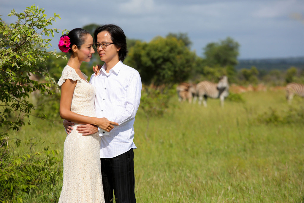 兩人2012年在南非結婚。