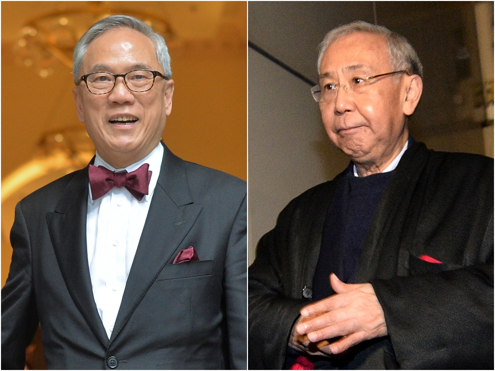 曾蔭權及許仕仁。資料圖片