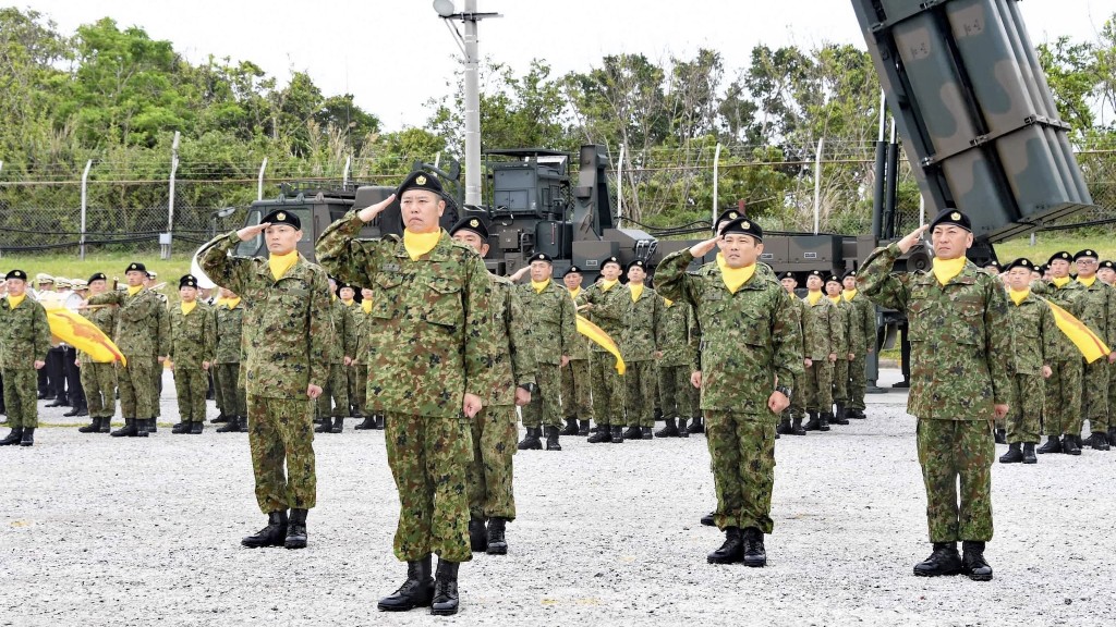 首個沖繩本島地對艦導彈連隊今日舉行成立儀式。 陸上自衛隊西部方面隊fb