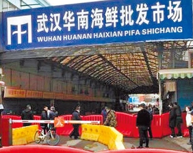 有報道質疑華南海鮮市場因暗售野味導致疫情爆發。網圖