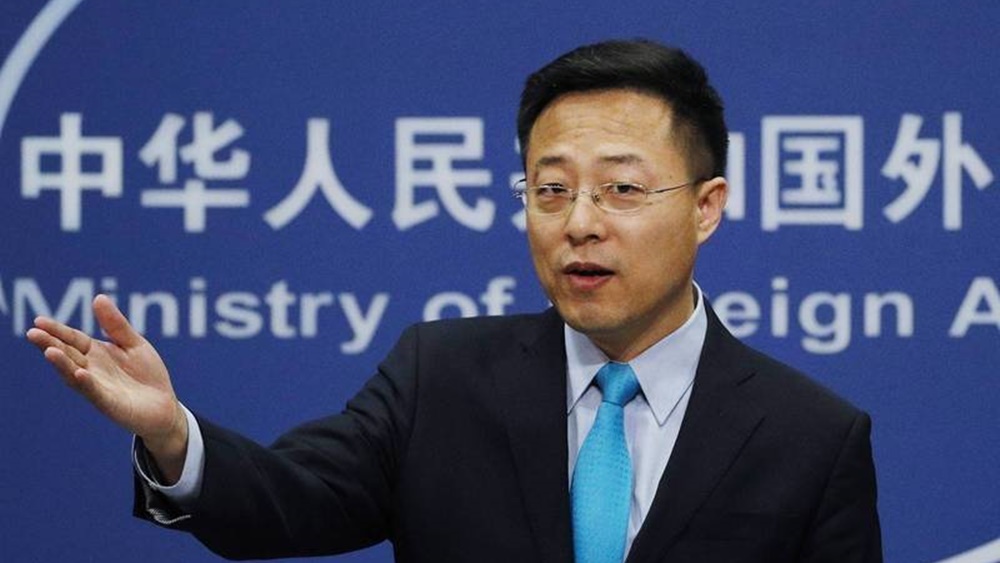 赵立坚指，中方已提出严正交涉。资料图片