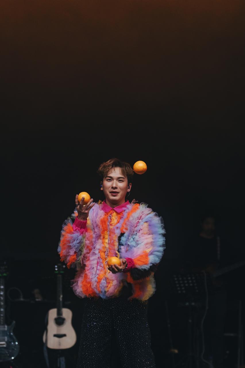 周吉佩日前於主題嘉年華馬戲團帳幕舉行音樂會。