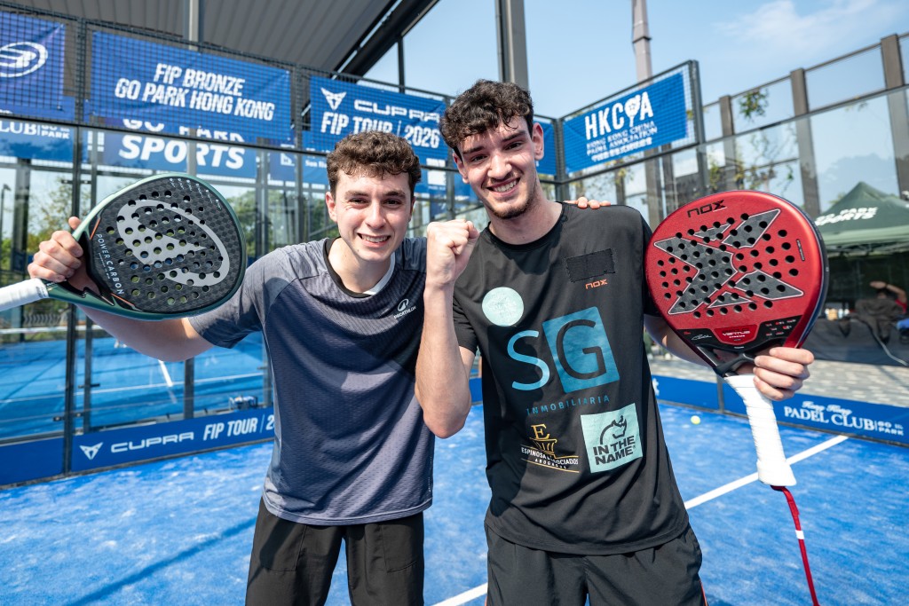 男子組冠軍Hector Vazquez Lopez （左）與Pablo Reina Ambel （右）。