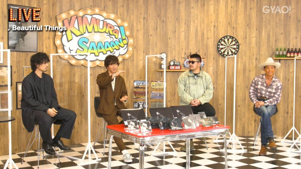 木村及參與其專輯的眾人一起做直播,全部都是猛人。