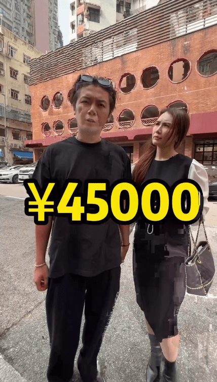 葉泓聲透露現時租住的千呎單位，月租45,000元。