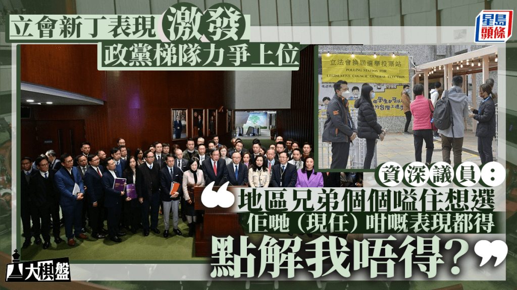 大棋盤︱受立會新丁表現「激發」 政黨梯隊爭上位 地區「暗箭橫飛」