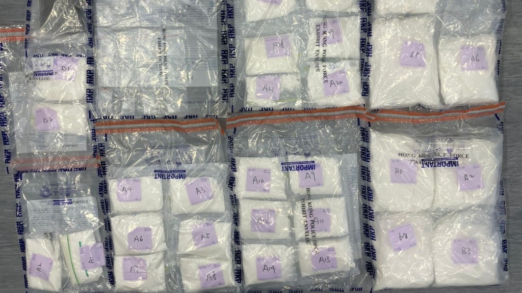 警天水围扫毒拘两男 检500万元氯胺酮大麻花