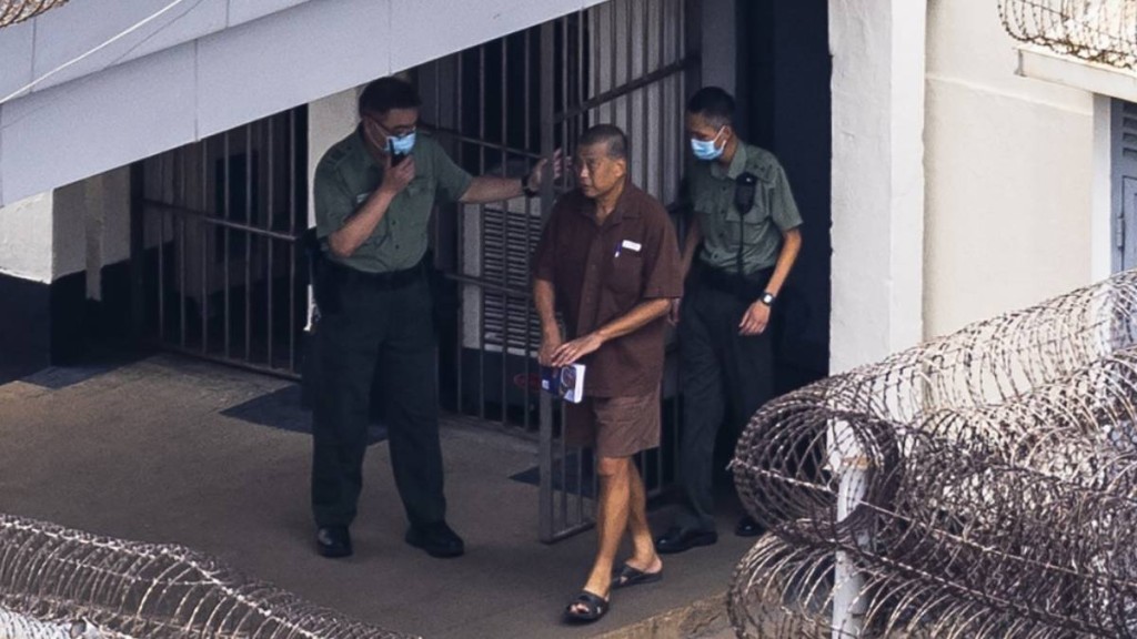 黎智英因危害國家安全罪成被判囚廿年。資料圖片