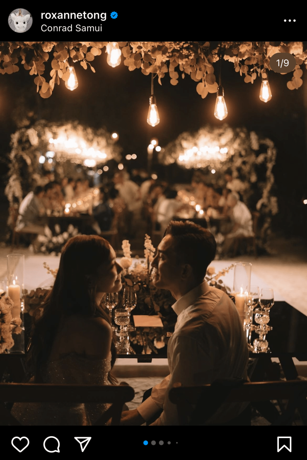 馬國明和湯洛雯婚禮在蘇梅島的Conard舉行。