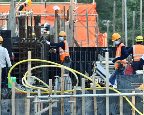 建造商會指業內接種率達7成。 資料圖片