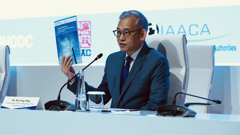 廉政專員胡英明表示義不容辭參與編制《監獄貪污風險管理指南》。