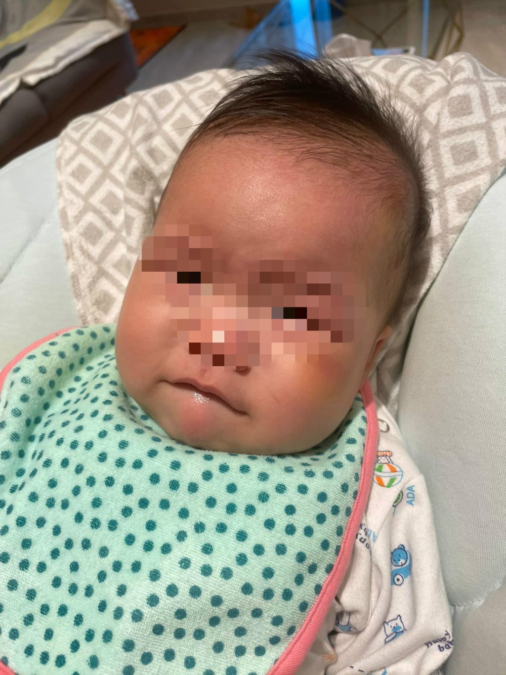 女事主指兒子被賊人打傷。女事主提供