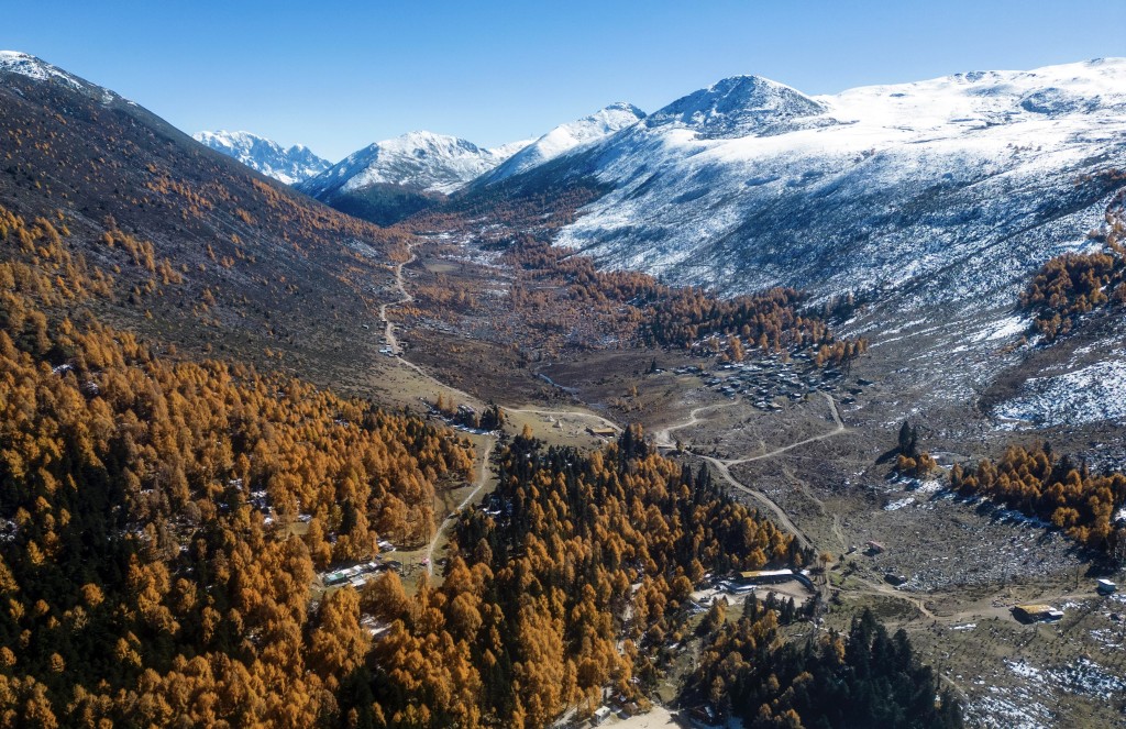 稻城亞丁景區美景。