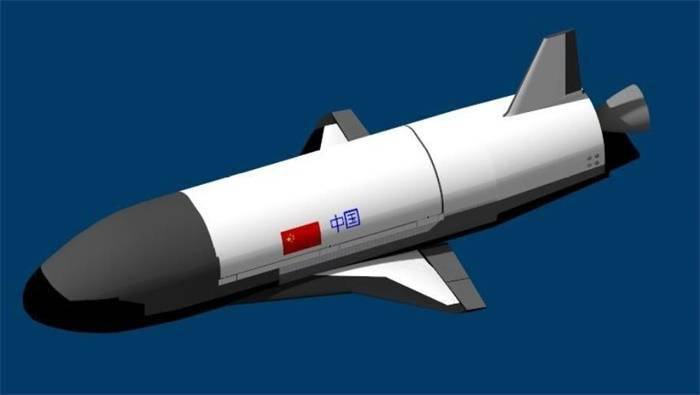 中国可重复使用航天器模拟图。