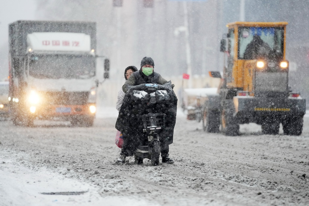 近日北方不少地方降雪。 新華社