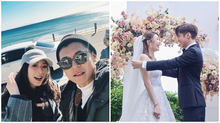 陳家樂與連詩雅結婚一周年 ，兩人均在社交平台貼相，大放閃光彈！