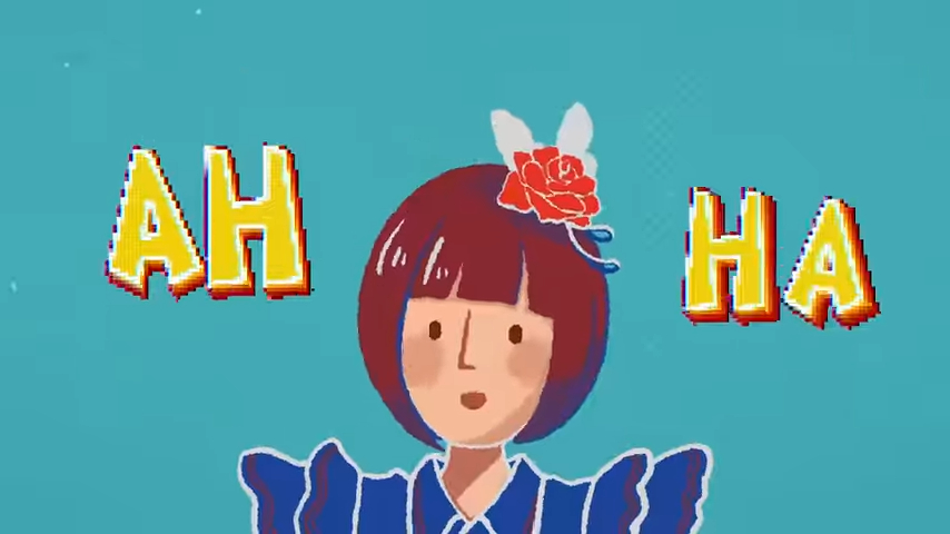 另一首歌《AH-HA》的MV也是卡通人物。