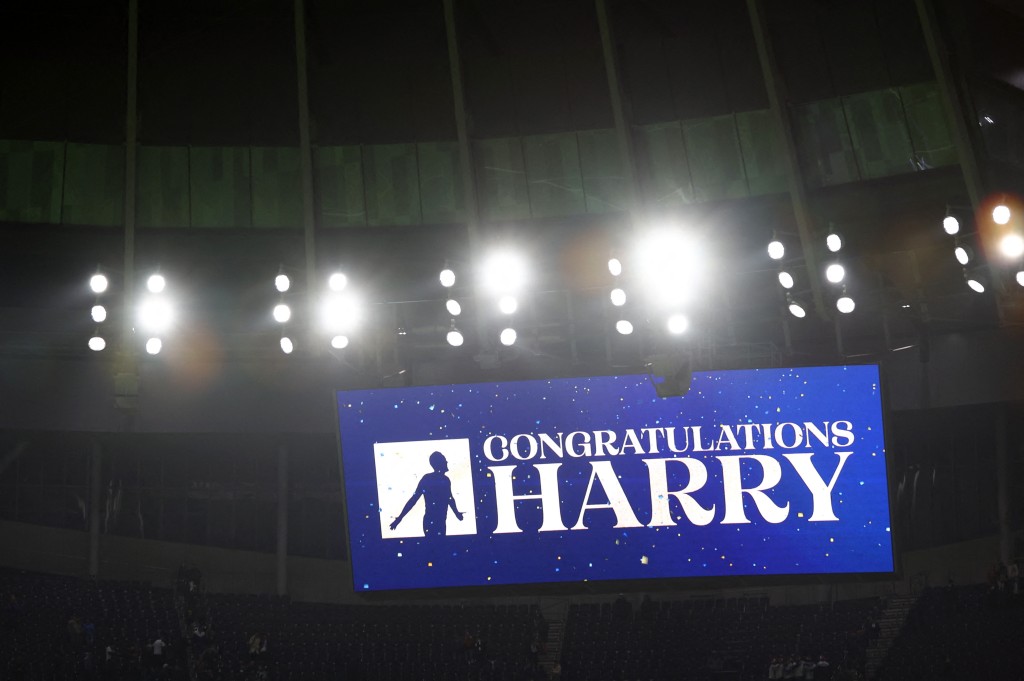 哈利卡尼成熱刺隊史第1射手。Reuters