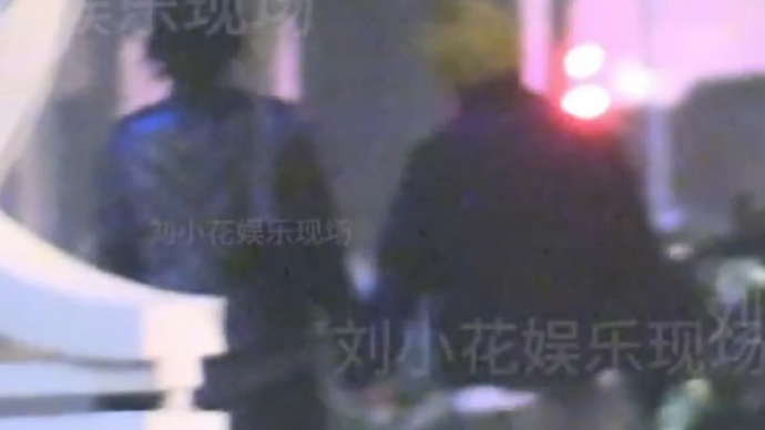 竇靖童被指主動伸手,宋妍霏則自然地與她十指交握,兩人邊走邊聊。(「劉小花娛樂現場」微博影片截圖) 竇靖童被指主動伸手,宋妍霏則自然地與她十指交握,兩人邊走邊聊。(「劉小花娛樂現場」微博影片截圖)