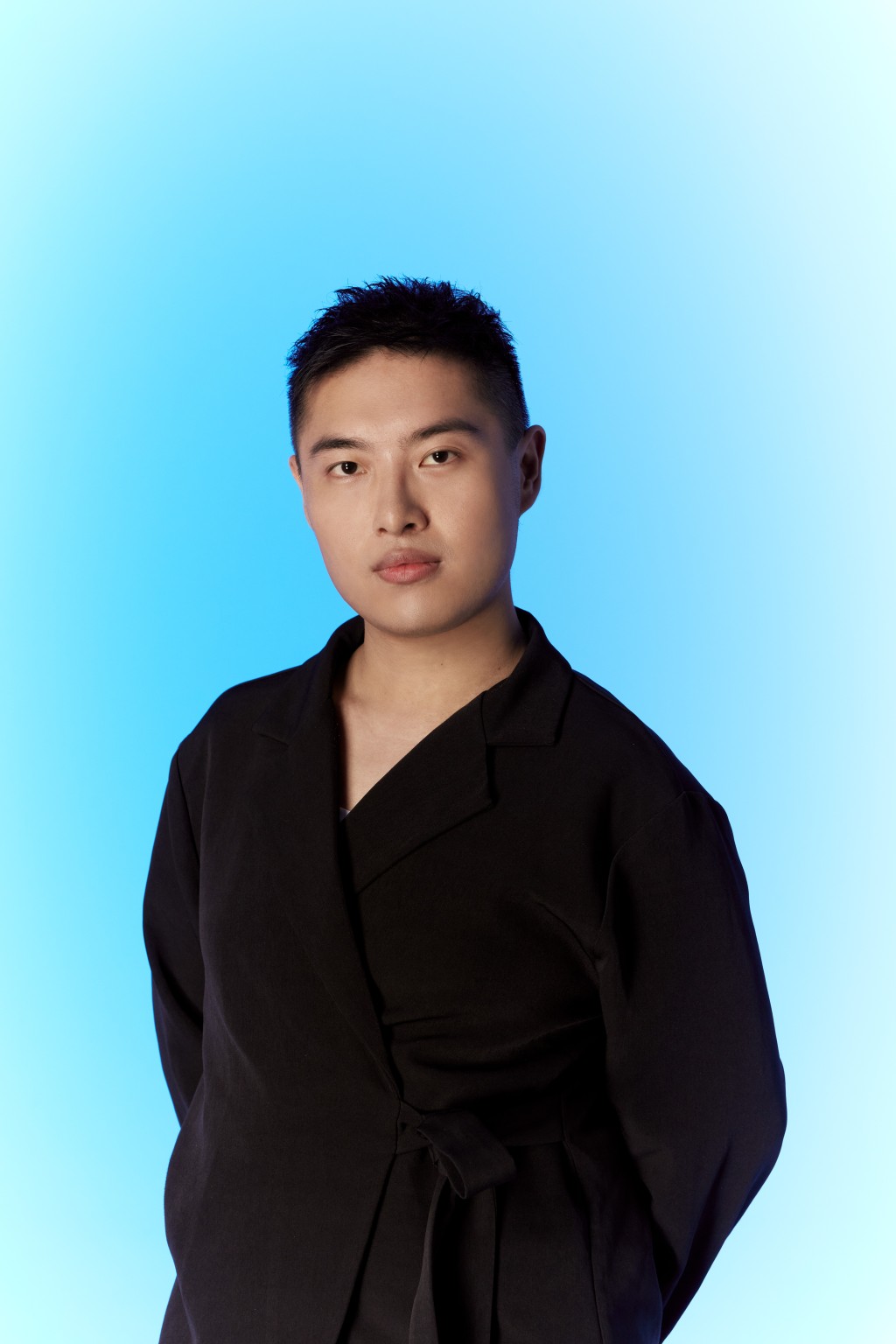 「青年毛織設計師大賽 2025」季軍得獎者張浩然。 「青年毛織設計師大賽 2025」季軍得獎者張浩然。