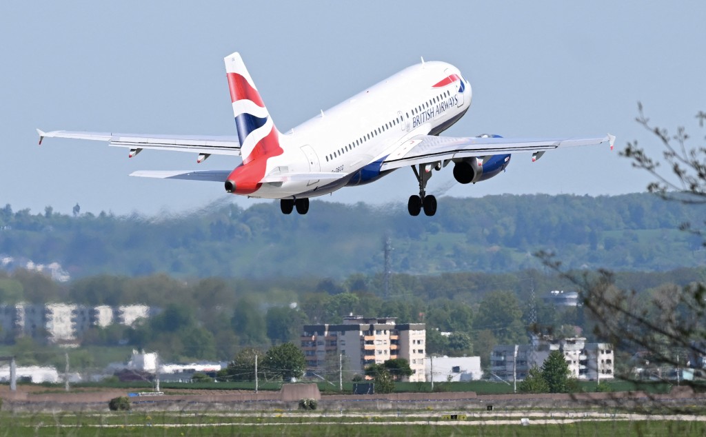 事件發生於上周日一班由美國三藩市飛往倫敦的英航A380-800航班上。法新社 事件發生於上周日一班由美國三藩市飛往倫敦的英航A380-800航班上。法新社