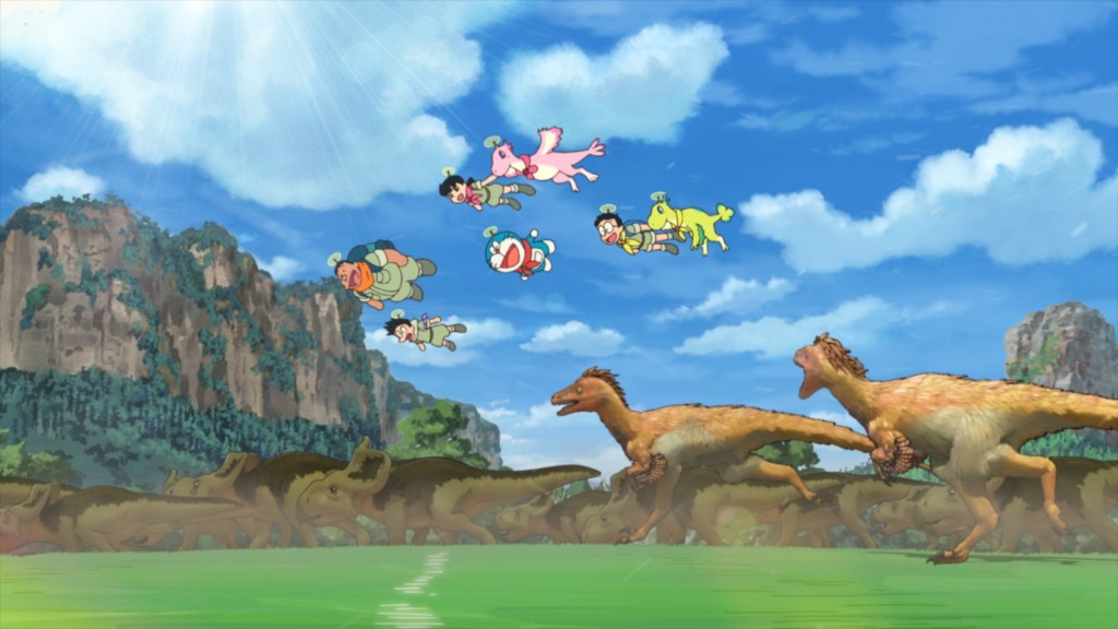 大雄和一众同伴将新恐龙带回6600万年前的白垩纪。