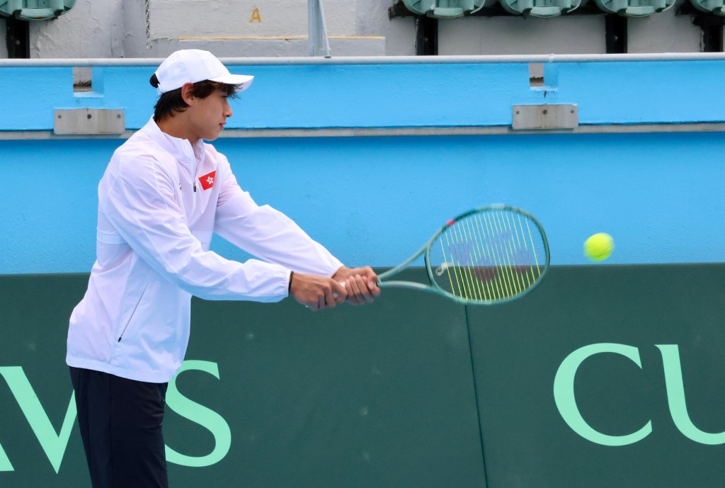 朱鍇泓近日狀態不錯，剛在墨爾本完成青少年澳洲網球公開賽，雖八強止步，但給予他莫大的信心。徐嘉華攝