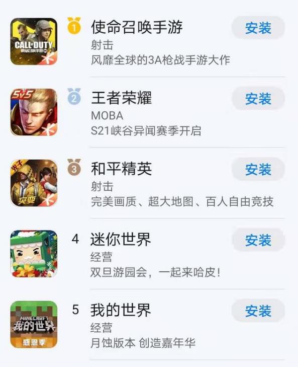 華為已經重新上架騰訊遊戲。網上圖片