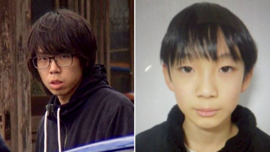 安达结希（右）遭继父安达优季（左）杀害及弃尸。X/@6r9l8d