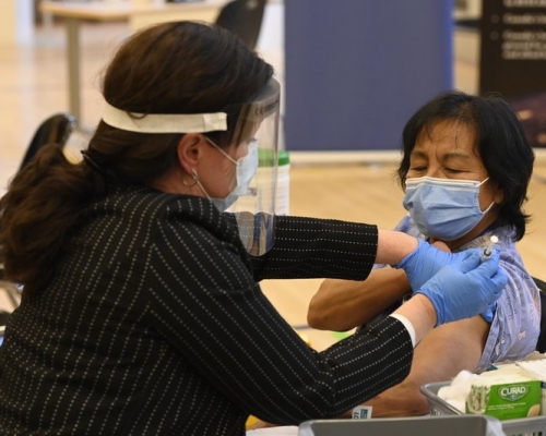 加拿大至今有大約22%的人接種了第一劑疫苗。AP