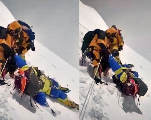 印度女登山客Anjali Sharad Kulkarni最終死亡。網圖