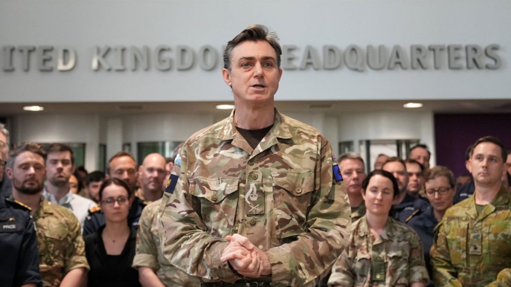 英國將領、陸軍上將裴利（Nick Perry）。法新社