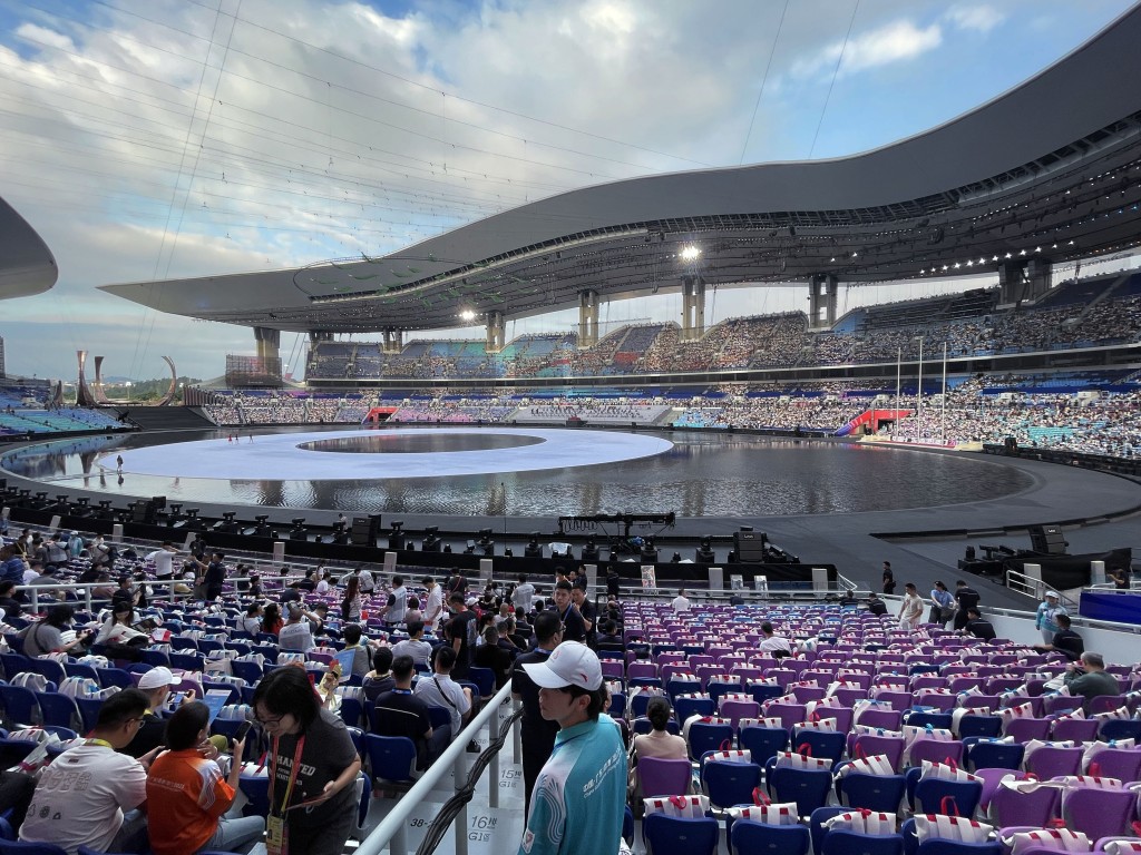 本屆全運會由粵港澳三地共同承辦。陳浩元攝 本屆全運會由粵港澳三地共同承辦。陳浩元攝