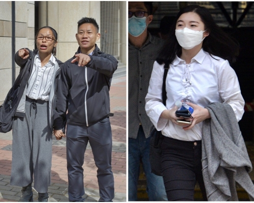 被告杜依蘭、湯偉雄(圖左)和李宛叡(圖右)。資料圖片