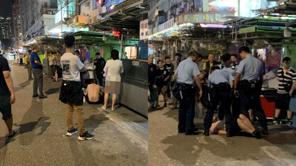 深水埗赤膊男涉偷女子手機 警員趕至制服