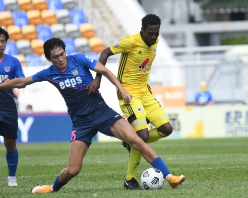 傑志1：2不敵飛馬，爭冠之路鬥到最後一仗。本報記者攝