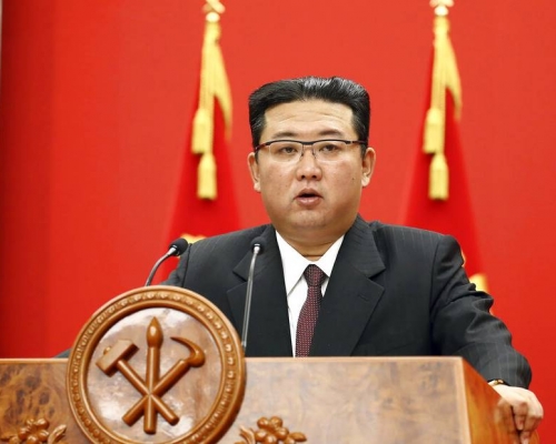 金正恩日前顯示發表講話。美聯社圖片