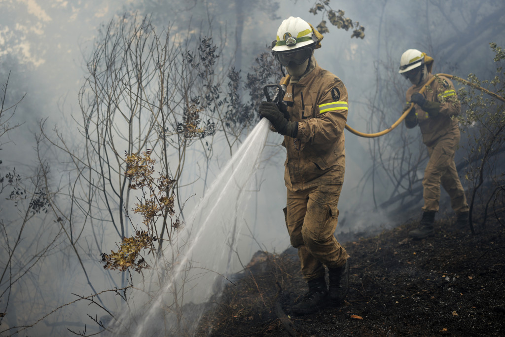 葡萄牙發生超過逾30宗山火。AP