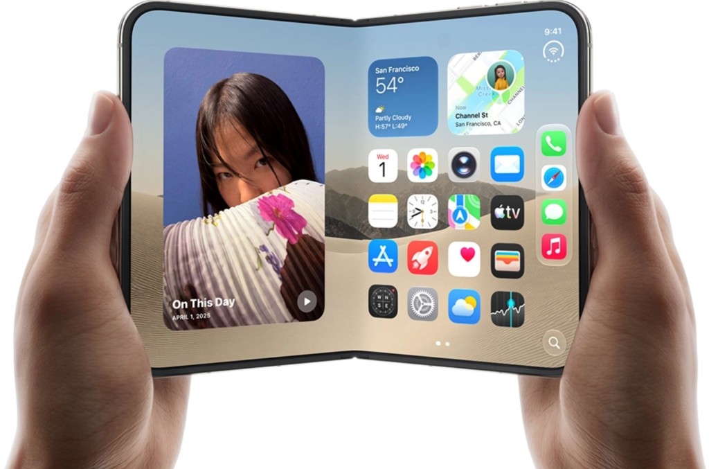 萬眾期待的首部摺機 iPhone Duo登場。Apple官網