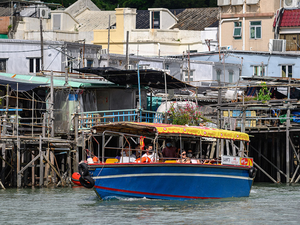 旅客可以乘小艇游览大澳（香港旅游发展局图片）
