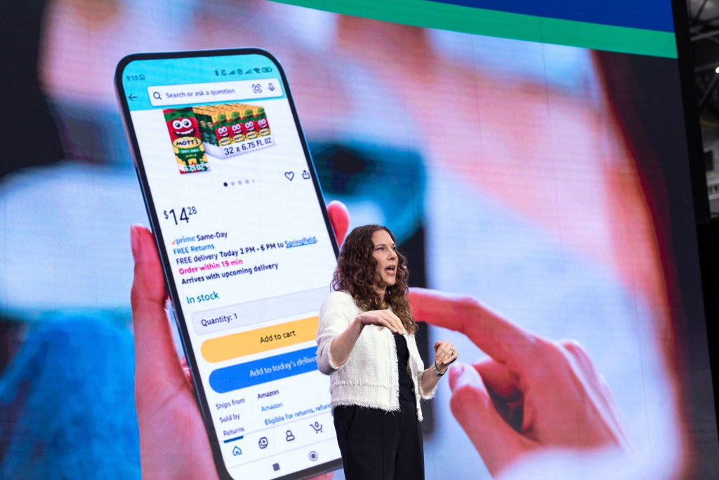 亚马逊是美国电商巨擘。法新社 亚马逊是美国电商巨擘。法新社