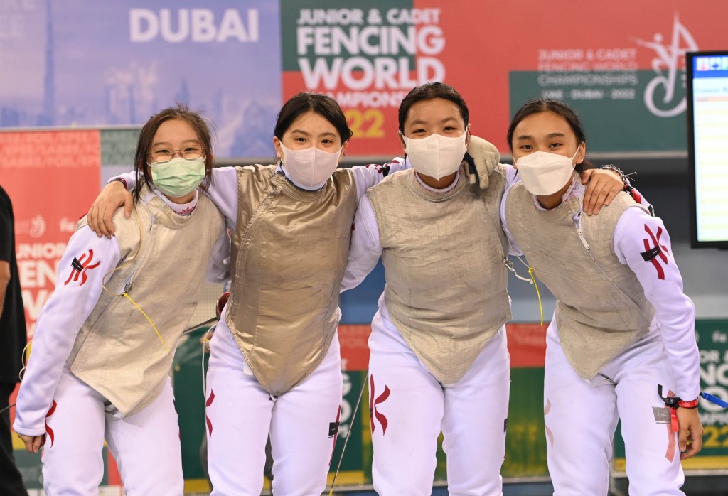 香港女花打入世青赛十六强。国际剑联FB图片
