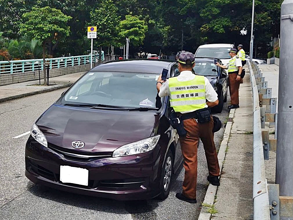 西區警區今日起一連四日會在區內多個違泊黑點採取執法行動。