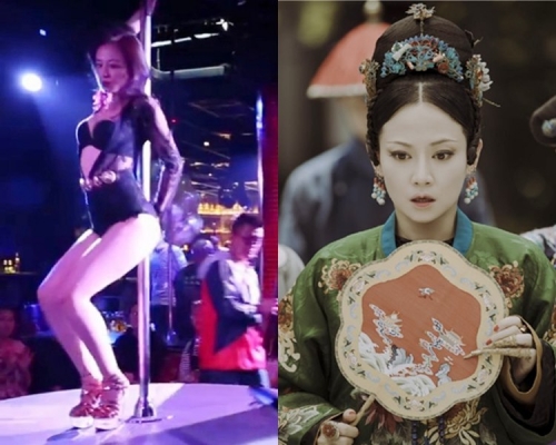 譚卓為了電影苦練鋼管舞。（網圖）