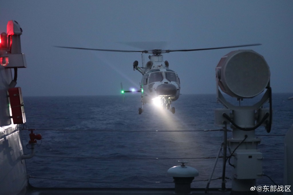 東部戰區繞台演習,檢驗部隊的聯合作戰能力。微博@東部戰區 東部戰區繞台演習,檢驗部隊的聯合作戰能力。微博@東部戰區