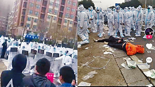 郑州富士康员工爆发示威，演变成大规模冲突。