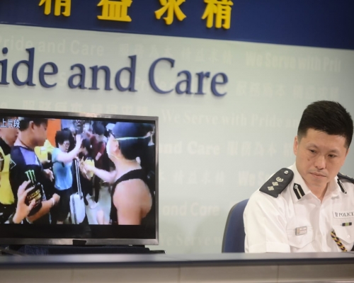 警方批評示威者在寶琳站毆打女乘客